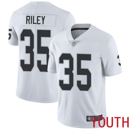 Oakland Raiders Limited White Youth Curtis Riley Road Jersey NFL Football #35 Vapor Untouchable Jersey->oakland raiders->NFL Jersey